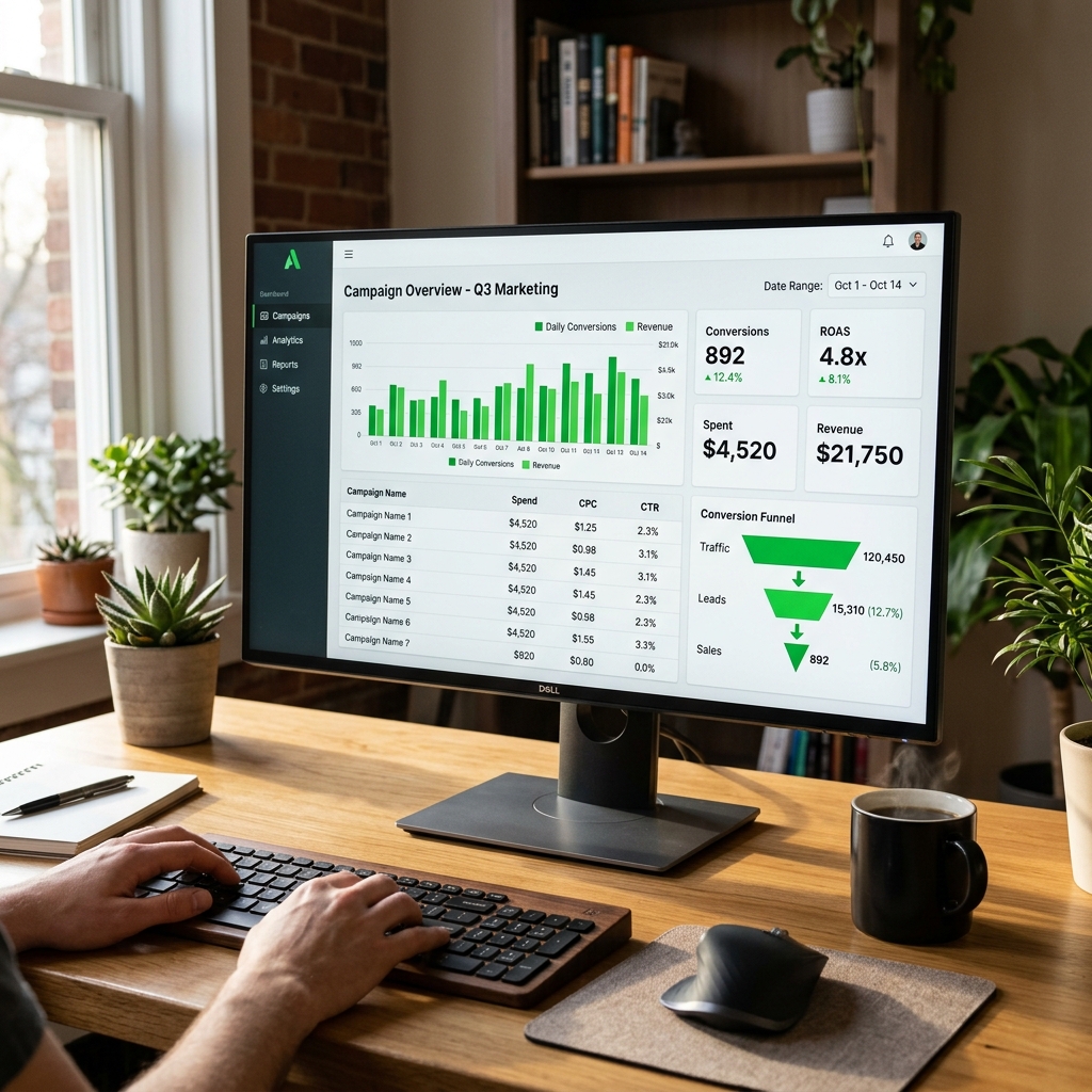 Meta ads campaign dashboard