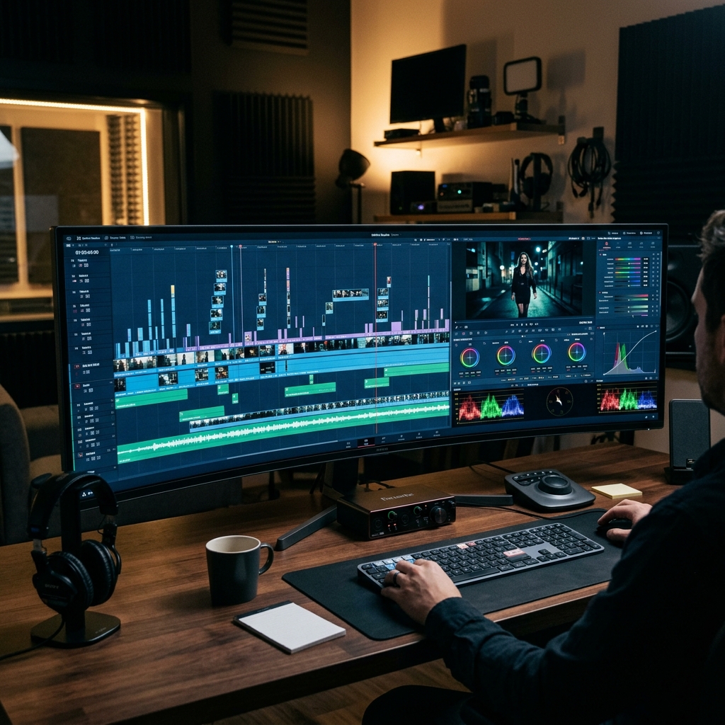 Video editing timeline